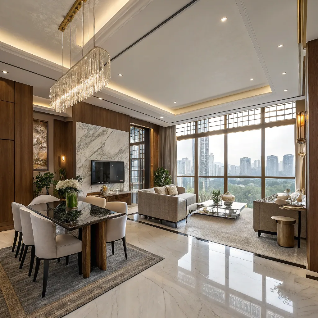 Luxurious renovated apartment interior